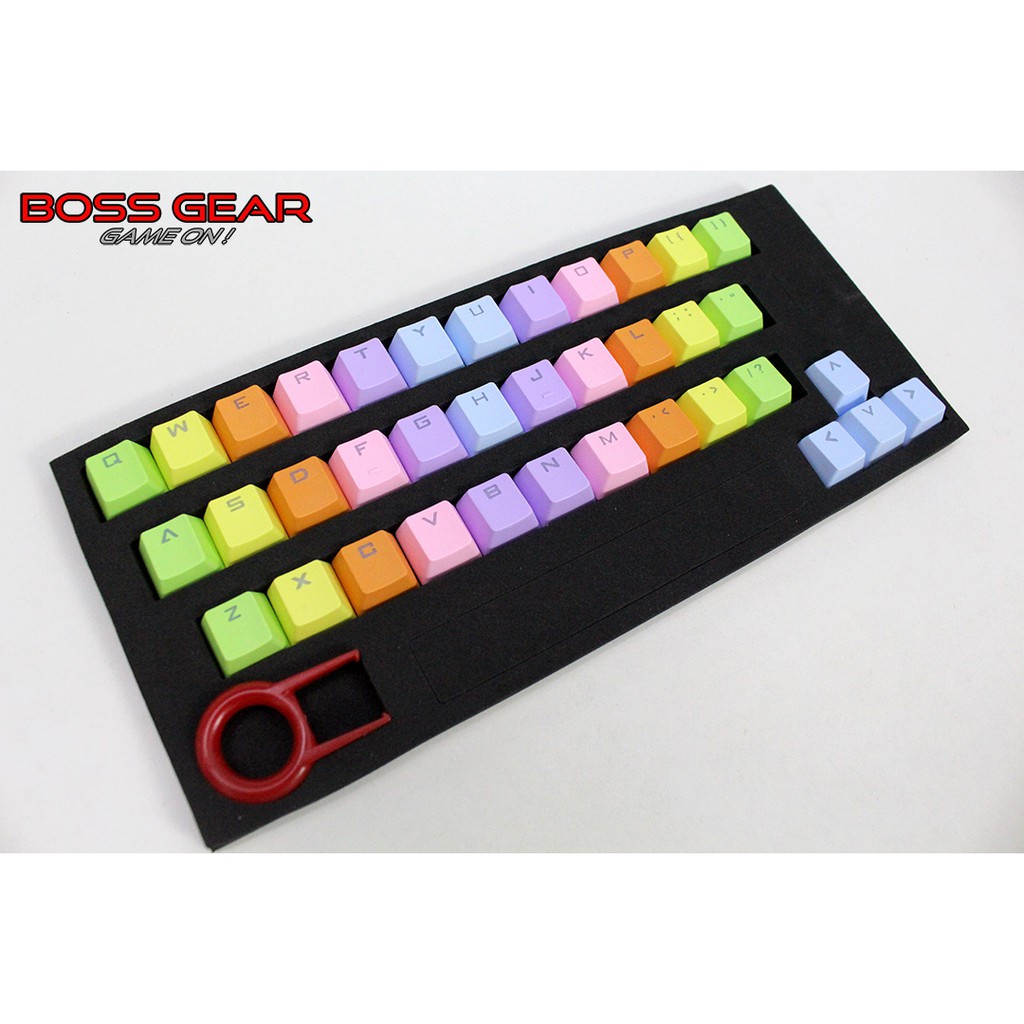 Bộ Keycap PBT 37 Phím Rainbow ( Nhựa PBTDouble-Shot Xuyên LED )