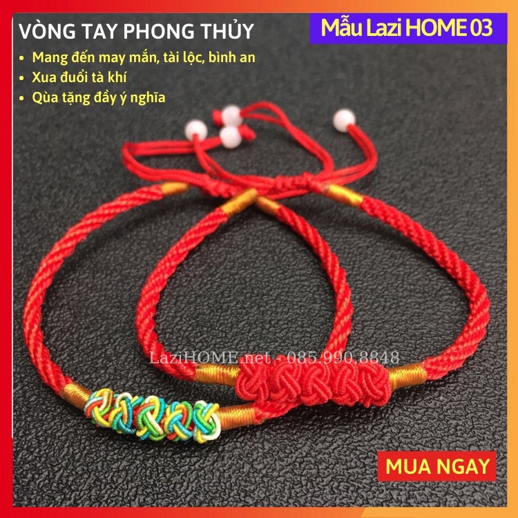 Vòng tay phong thủy [XẢ KHO HÀNG CHẤT], vong tay phong thuy Lazi HOME - Tụ vượng khí, mang lại may mắn, tài lộc, bình an