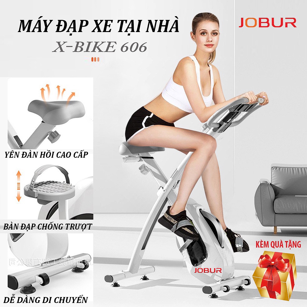 XE ĐẠP KHÁNG TỪ JOBUR X - BIKE, DỤNG CỤ TẬP CAO CẤP THÔNG MINH,LUYỆN TẬP TẠI NHÀ THOẢI MÁI AN TOÀN VÀ HIỆU QUẢ