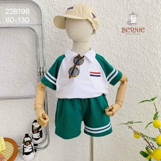 Sét polo bé trai cao cấp chạy viền.