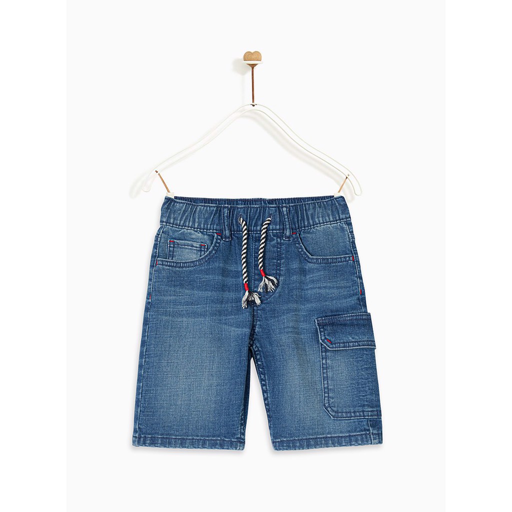 Quần short bé trai Pull-On Denim Cargo Bermuda M.D.K