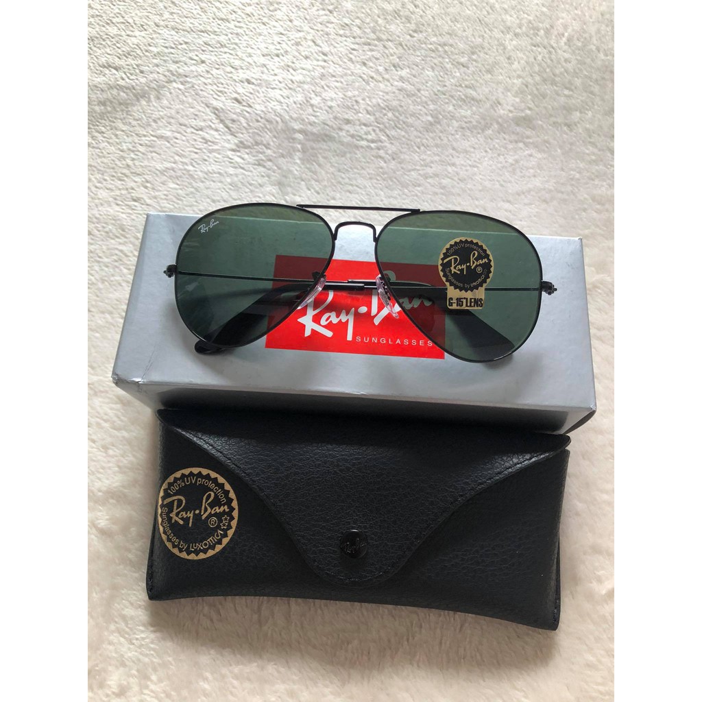 Kính mát chuồn chuồn đen RayBan USA 2020