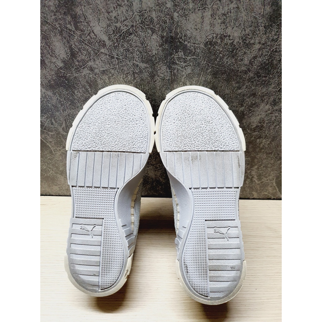 2hand  Giày Pu.ma xanh phối da lộn