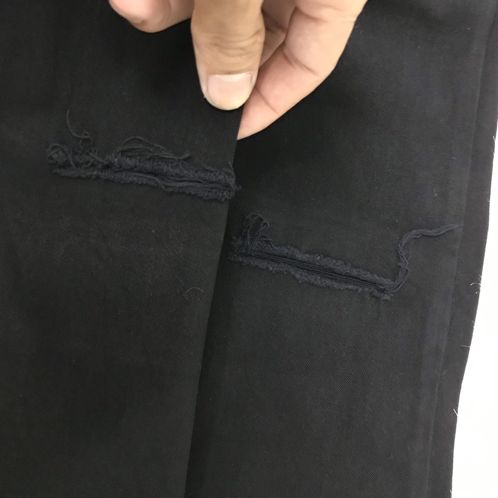 Quần Jean Nam Rách Gối [Ngầu] Quần Bò Nam đen -Quynhha | BigBuy360 - bigbuy360.vn