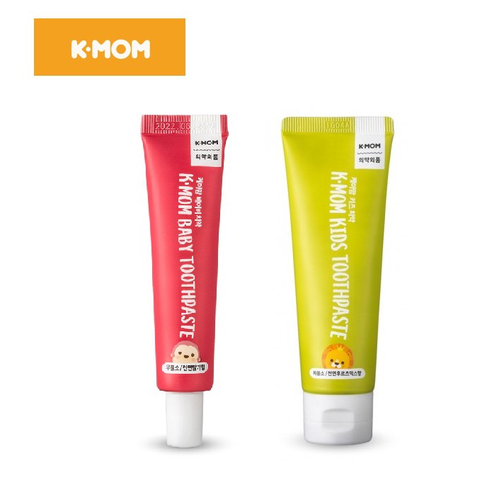 Kem đánh răng trẻ em không chứa fluoride K-mom 6 tháng - 12 tuổi