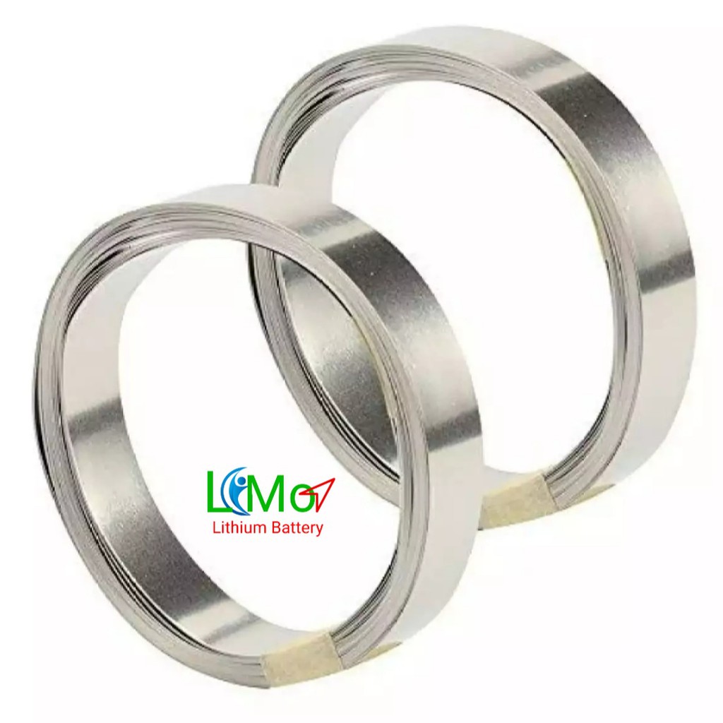 Kẽm hàn cell pin . Thép hàn pin đơn hàn cell 18650/26650/32650. Kẽm hàn cell mạ niken 0.15x8mm - LiMo