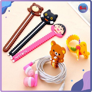 Dây Quấn Buộc Tai Nghe , Dây Quấn Buộc Cáp Sạc Hình cute hình thú silicon Chống Rối Chống Đứt