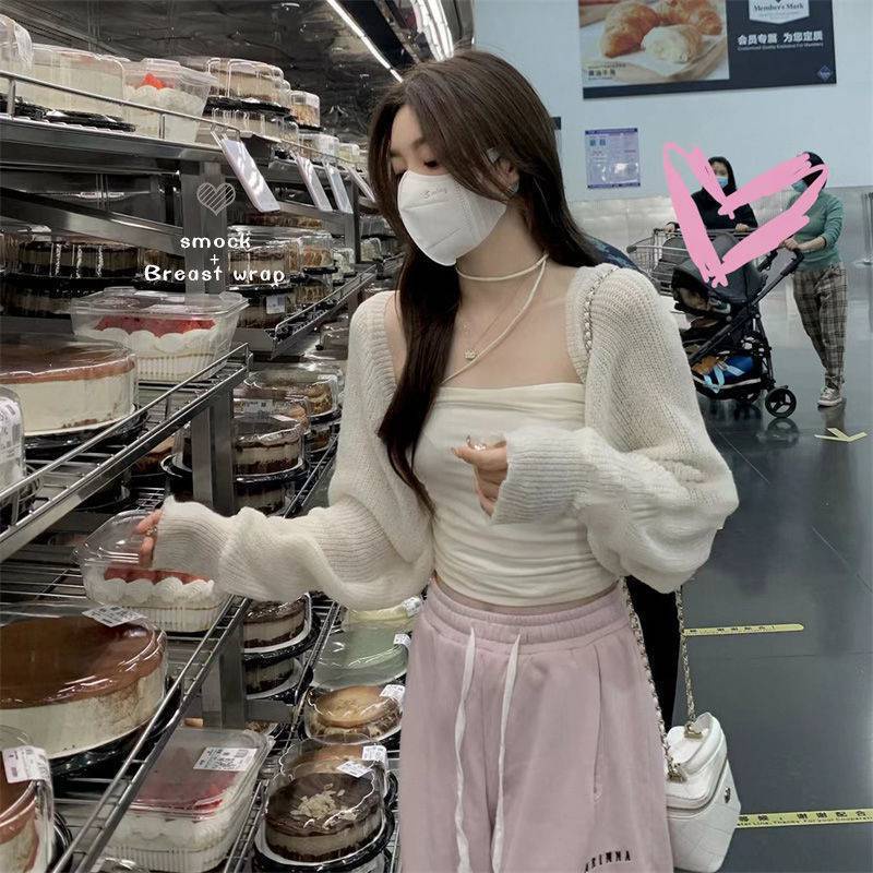 Áo Khoác cardigan Dệt Kim Mỏng Tay Dài Chống Nắng Thiết Kế Nhiều Lớp Thời Trang Mùa Hè Cho Nữ