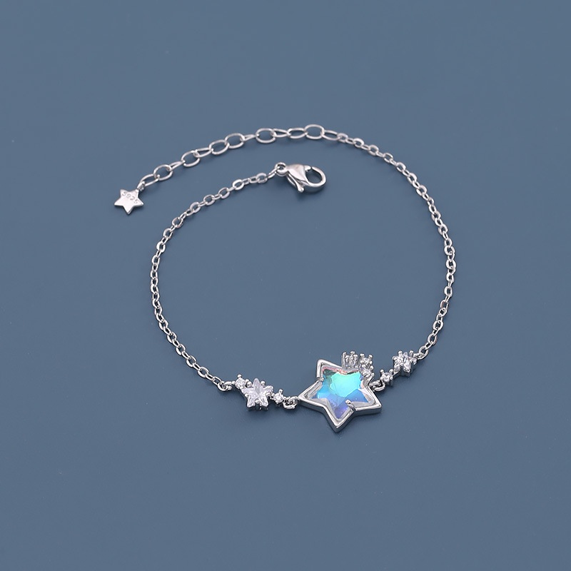Aurora Korea Fashion Moon Stone Star Ladies Bracelet