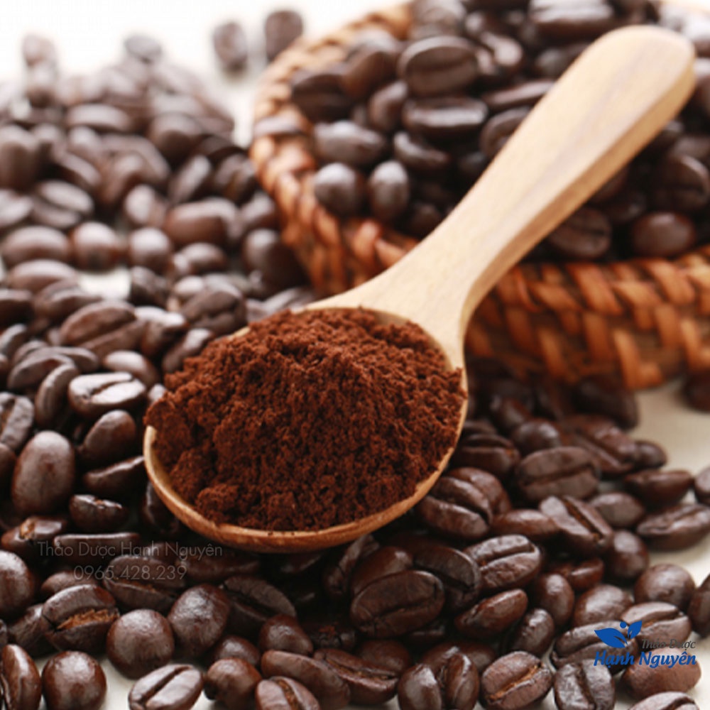 Bột cà phê nguyên chất 100g (Cafe đắp mặt, tẩy da chết, dưỡng trắng) - Thảo Dược Hạnh Nguyên