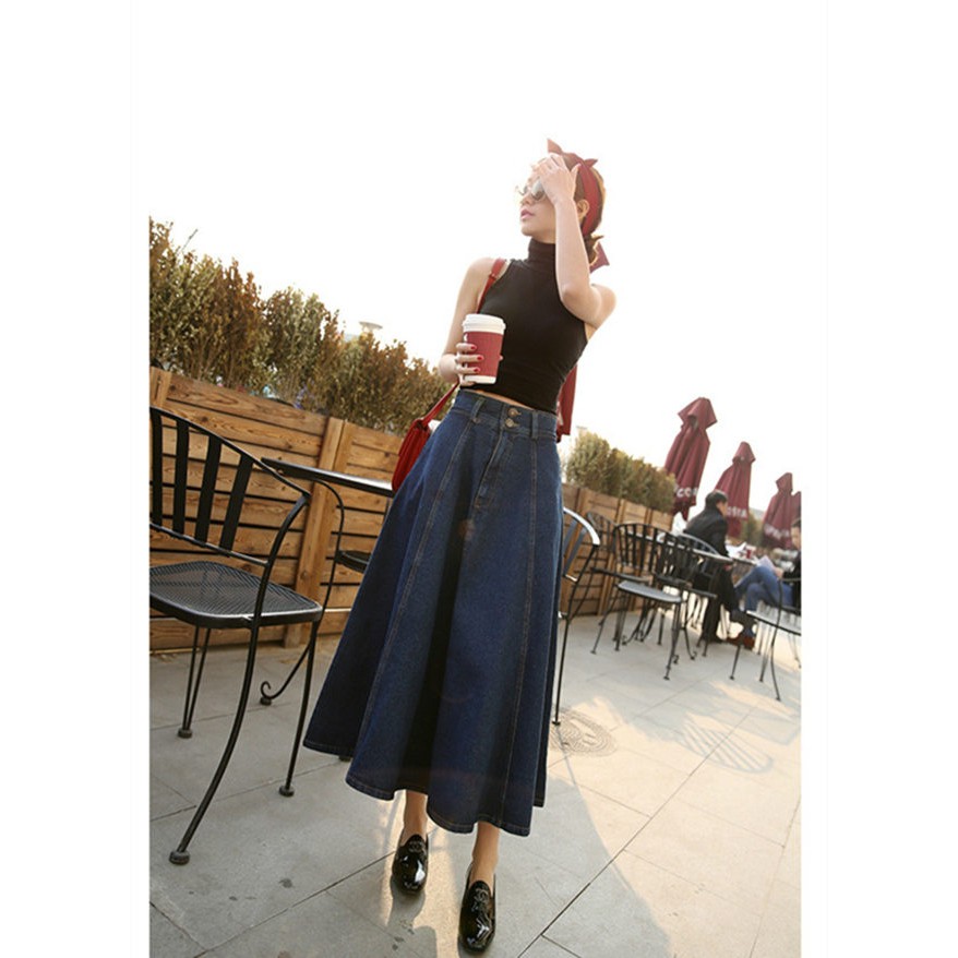 Chân váy jean dài Quãng Châu | BigBuy360 - bigbuy360.vn