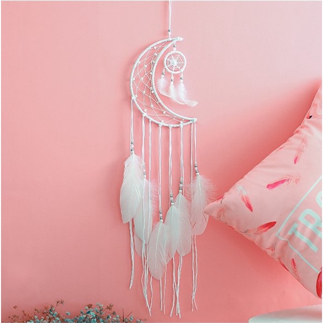 Dream Catcher Đính Lông Vũ Trang Trí