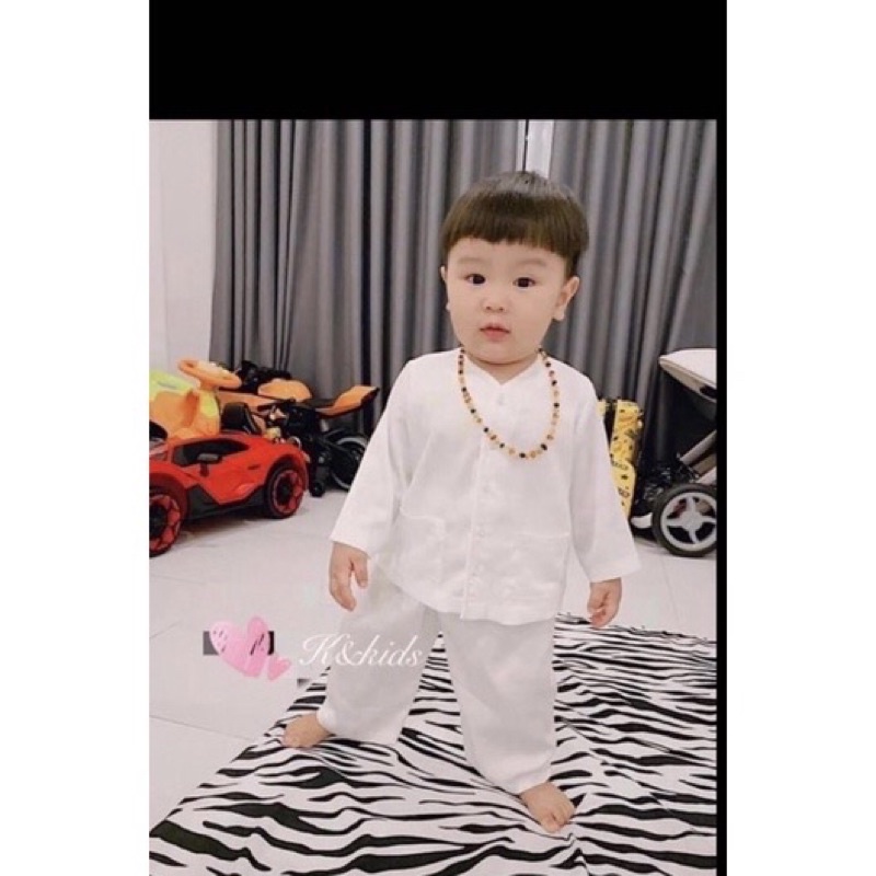 Bộ lụa bà ba siêu hot cho bé trai bé gái