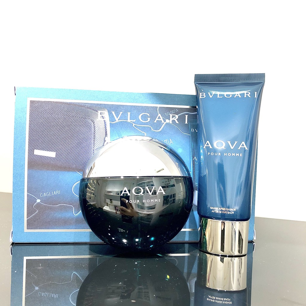 Set Nước Hoa BVLGARI AQVA POUR HOMME 100ml + 100ml L.B cao cấp chính hãng giá rẻ