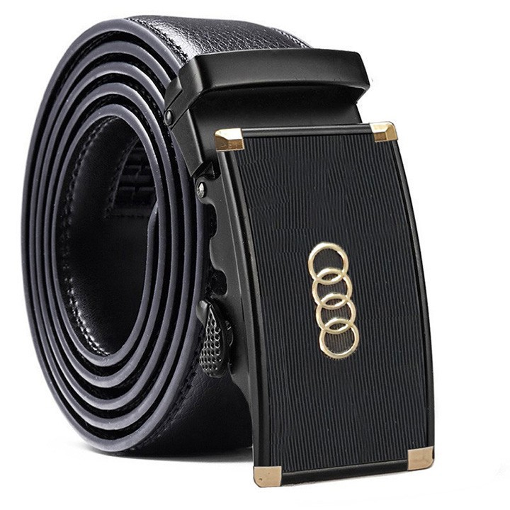 Thắt Lưng Da Nam Hàng Hiệu MC01 Khóa Cài Cao Cấp. Dây Nịch Nam Da Bò