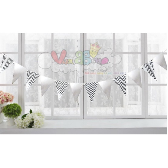 Dây Cờ Treo Tam Giác Ánh Kim Trang Trí Sinh Nhật