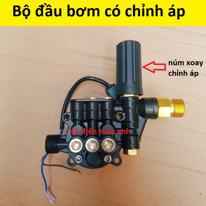 Bộ đầu bơm dùng cho máy rửa xe chỉnh áp Zukui RS3 /Osaka R1, đầu bơm máy rửa xe gia đình, đầu bơm áp lực