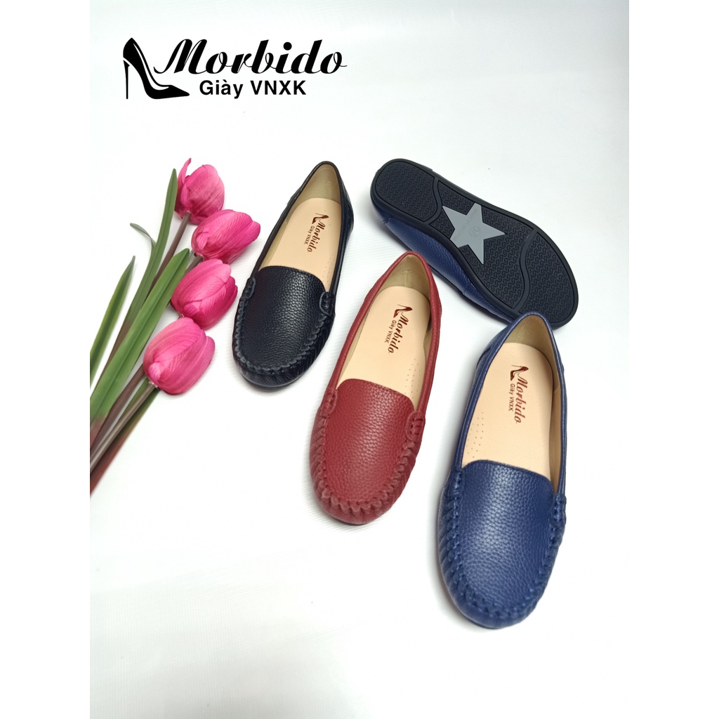 Giày Mọi Nữ Đế Bằng Morbido M503 👠G̳I̳Á̳ ̳X̳Ư̳Ở̳N̳G̳👠 Da Bò Thật 👠 SIÊU BỀN VÀ ÊM CHÂN👠