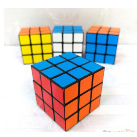 Rubik 3x3 viền đen, đồ chơi phát triển trí tuệ trẻ em