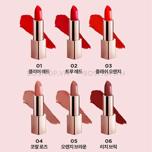 Son Thỏi Lì Chất Siêu Mịn, Thiết Kế Siêu Xịn G9Skin First V-Fit Lipstick