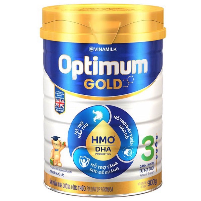 Sữa Optimum Gold số 3 và 4 HMO 850g mẫu mới