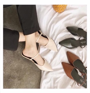Sandal mũi nhọn đi 2 kiểu 