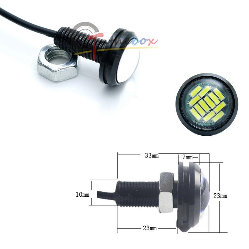Đèn LED Mắt Đại Bàng DC12V 15W 23MM Ánh Sáng Trắng / Xanh Dương / Vàng / Đỏ Chuyên Dụng Cho Xe Hơi