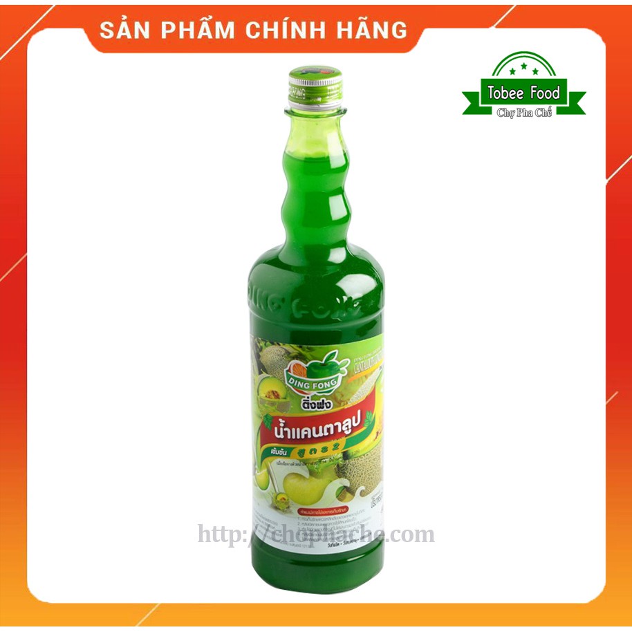 Siro Ding Fong Thái Lan Hương Dưa lưới – 700ML - Hương Vị Thanh Mát Tự Nhiên
