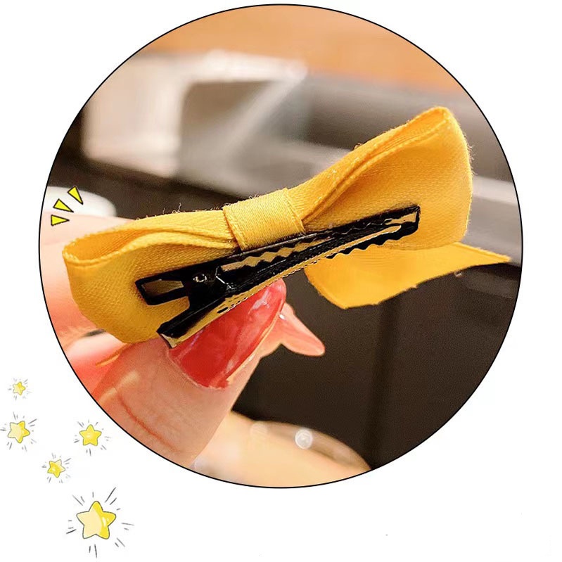 Kẹp tóc nơ đôi cho bé phụ kiện tóc siêu dễ thương dành cho bé gái