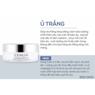 KEm Ủ TRẮNG DA CENLIA