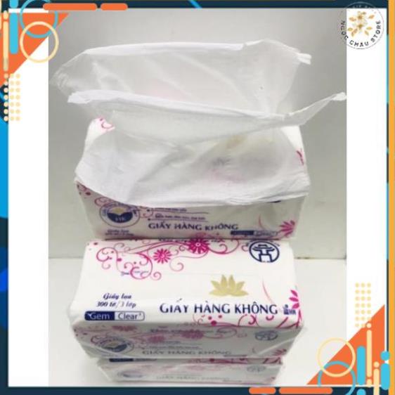 Khăn giấy ăn hàng không cao cấp 1 gói rút dai mịn không mùi hóa chất NGỌC CHÂU STORE