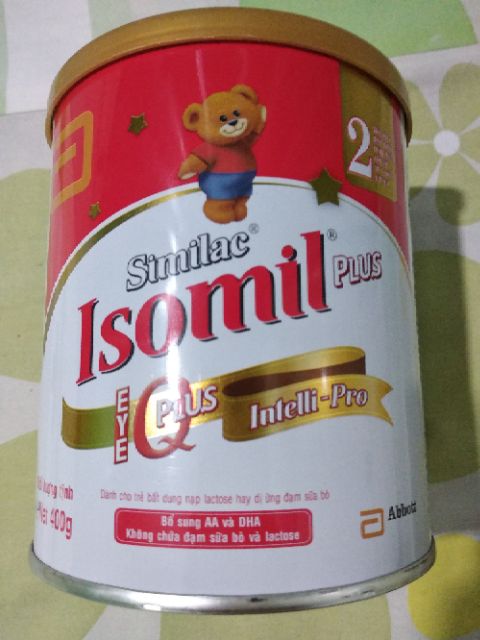 Sữa bột Similac Isomil plus (lon 400g, Abbott, Hoa Kỳ)