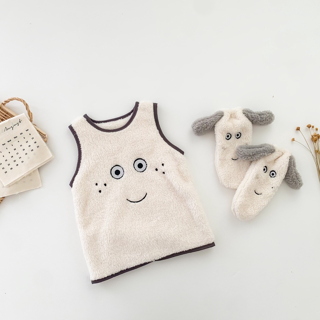 Bộ Đồ Ngủ Dày Giữ Ấm Mùa Đông Cho Bé Sơ Sinh 0-2 Tuổi