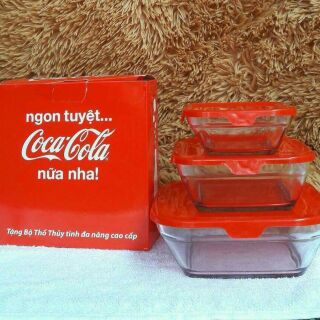 Bộ 3 bát hàng khuyến mãi cocacola