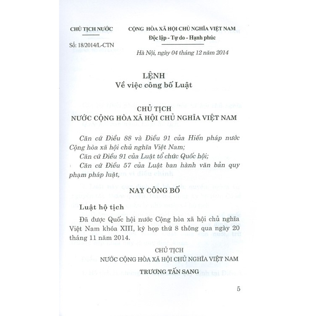 Sách - Luật Hộ Tịch (Hiện Hành) | BigBuy360 - bigbuy360.vn