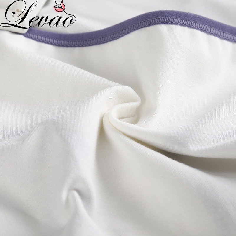 Quần lót Levao vải cotton lưng vừa in họa tiết gợi cảm cho nữ