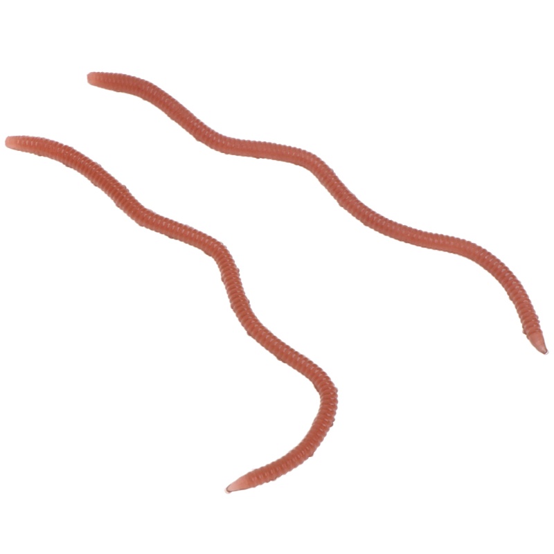 1 Hộp Mồi Giun Giả Câu Cá 10cm Mềm Co Giãn