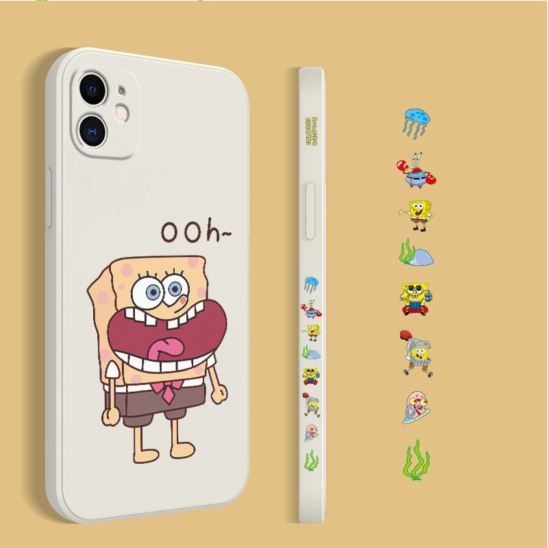 Ốp điện thoại mềm chống sốc in hình gấu & Spongebob cho VIVO U10 Y17 Y15 Y12 Y20s Y12s X60 Pro