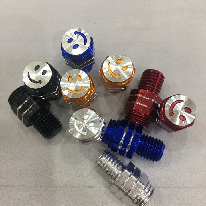 Nút- Ốc chân gương xe máy Honda, Yamaha hình mặt cười - có bán lẻ