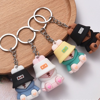 Móc khóa thỏ cool ngầu phong cách 3*4.5cm