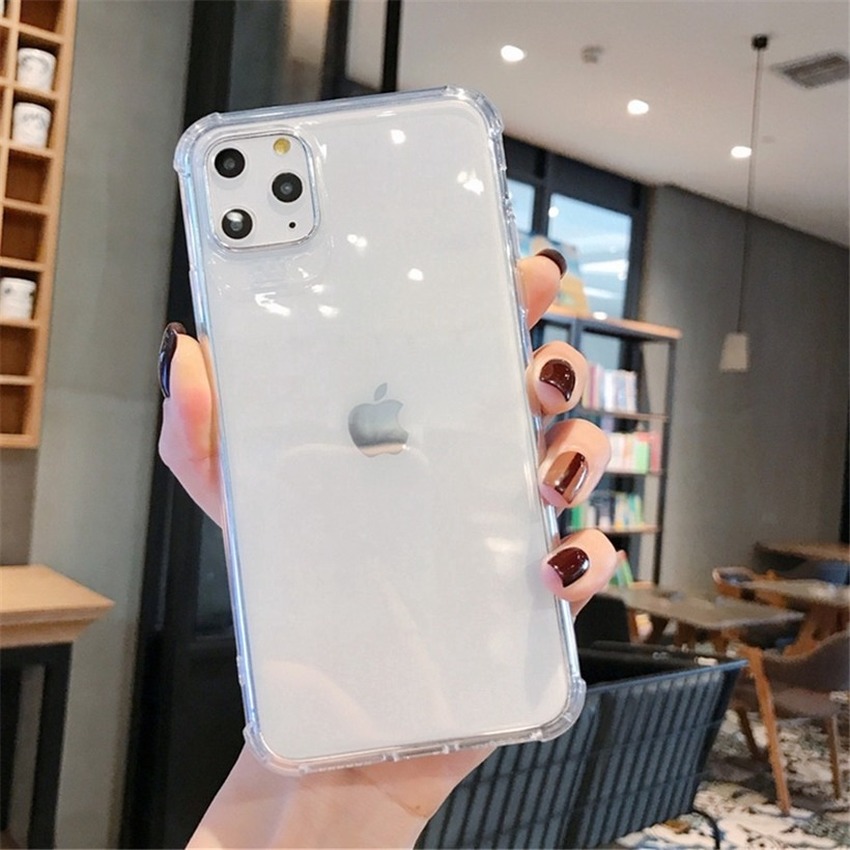 Ốp lưng TPU silicon trong suốt cho iPhone 12 11 Pro Max Mini 5s SE iPhone X XR XS MAX 7 8 6s 6 Plus Ultra