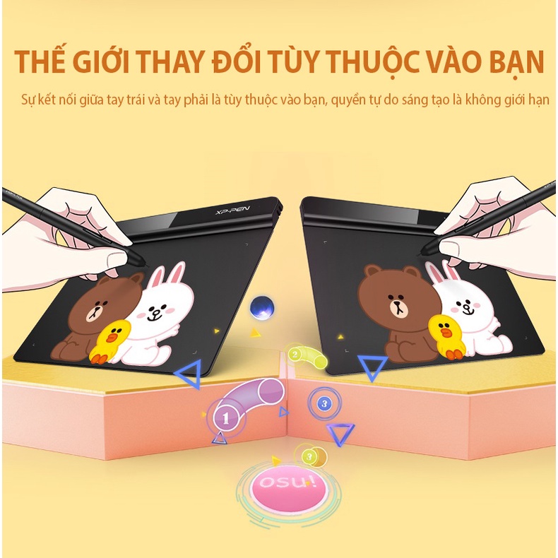 Combo Bảng Vẽ Điện Tử XP-Pen Star G640 Siêu Mỏng + Tai Nghe Thể Thao Không Dây Bluetooth M165