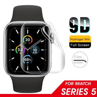 Miếng dán mặt đồng hồ 9D Hydrogel cho Apple 40mm 44mm iWatch 5