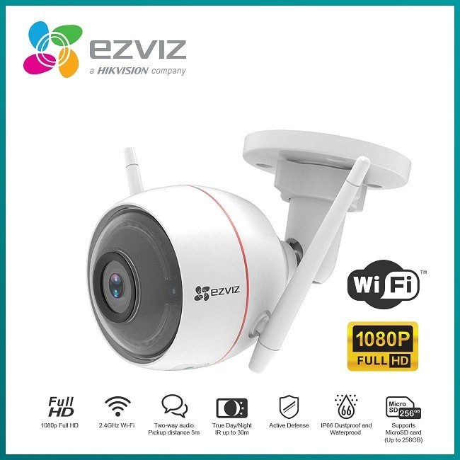 Camera EZVIZ C3WN 2MP Full HD 1080 Chống Bụi Chống Nước IP66