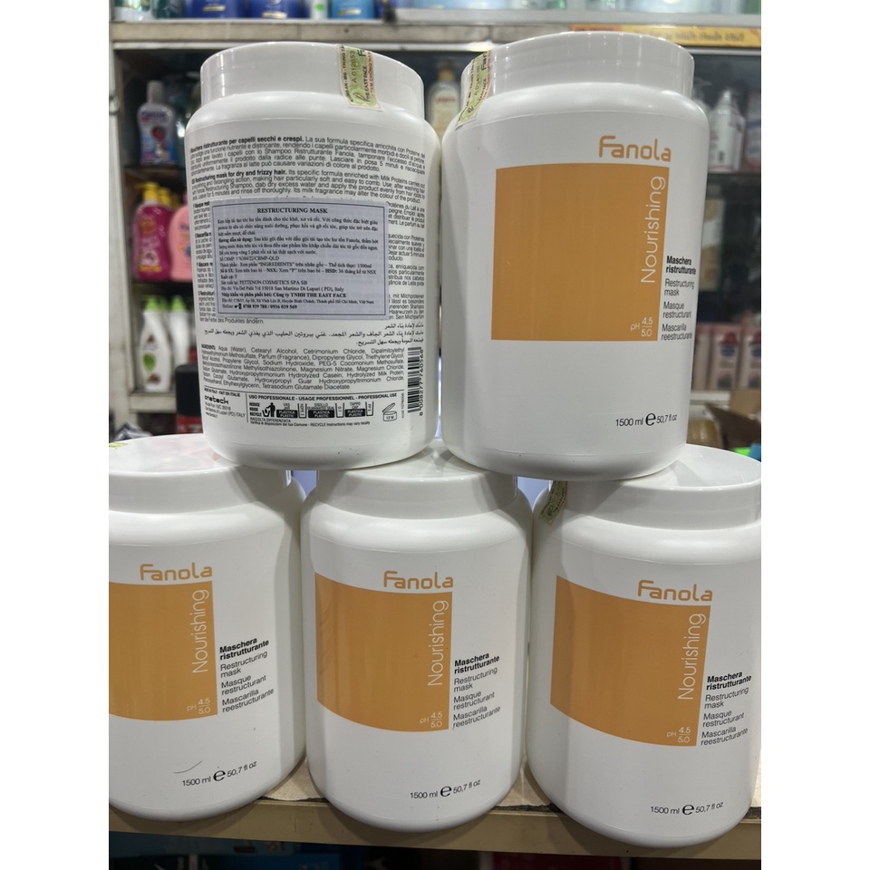 DẦU HẤP XẢ TÓC NUTRI CARE FANOLA Ý 1500ML( Chính Hãng)