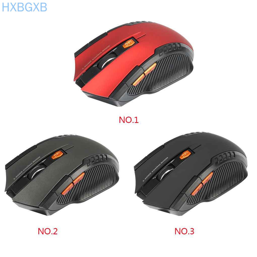 HXBG - 2.4GHz USB Wireless Mouse Gaming Optical Mice Computer Mouse 800-1200-1600DPI for Desktop Laptop PC Pro Gamer