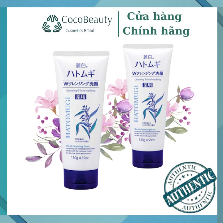 Sữa Rửa Mặt Hatomugi Naturie Hạt Ý Dĩ Nhật Bản 130g
