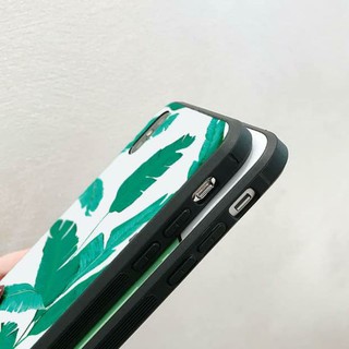 Ốp lưng kính tráng gương cây lá