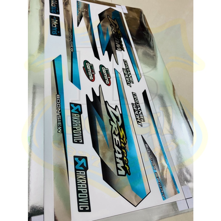 ( Quí khách vui lòng mang ra tiệm cho thợ dán ) Tem DREAM CHẤT LIỆU CROM DẺO CAO CẤP NO1