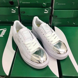 Giày puma mũi bạc xịn